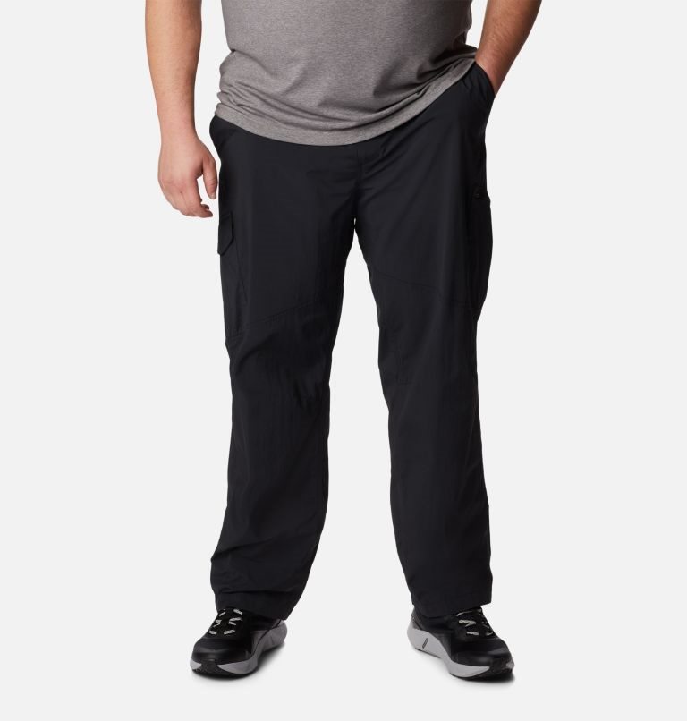 Men\'s Columbia Silver Ridge Cargo Pants Black | Plus Size CA-M6L31